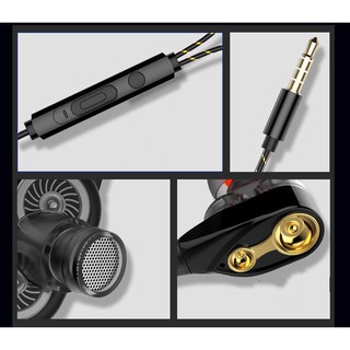 Ele】Tai nghe nhét tai thể thao âm thanh siêu trầm có mic