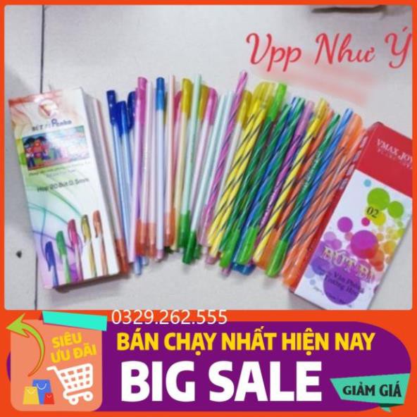 (FreeShip) Hộp 20 Bút bi nến loại dài hàng loại 1 siêu trơn