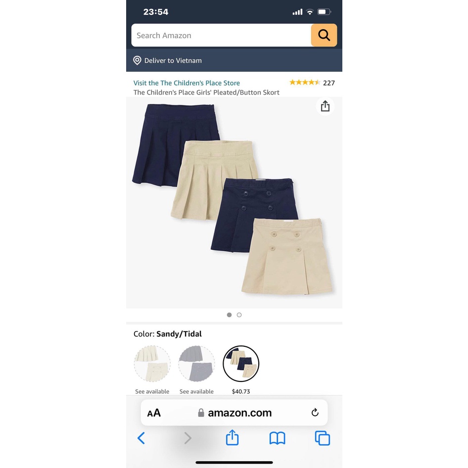 Chân váy school uniform