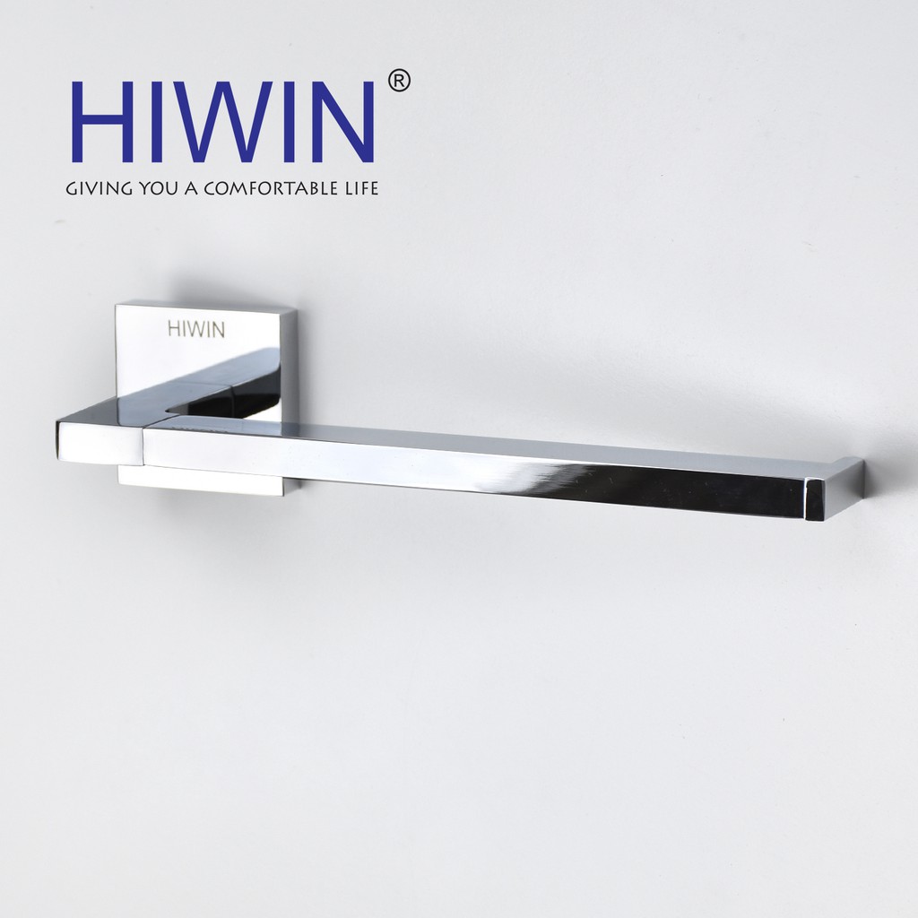 Thanh vắt khăn nhà tắm đồng mạ crom sáng bóng Hiwin Y-1205 kích thước 218x70x45