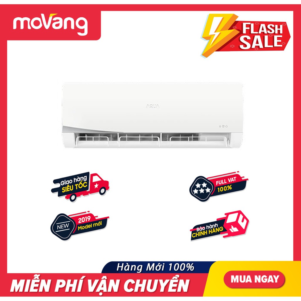 MIỄN PHÍ CÔNG LẮP ĐẶT - Máy lạnh Aqua 1.5 HP AQA-KCR12NQ-S - Công suất làm lạnh 11.300 BTU, Làm lạnh nhanh