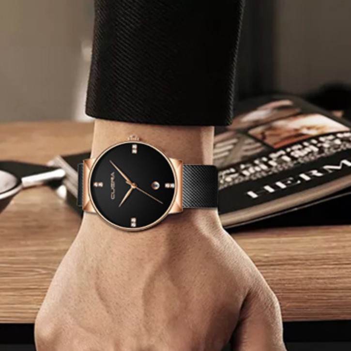 [Mã FAMAYFA2 giảm 10K đơn 50K] Đồng hồ nam CUENA dây thép nhuyễn tuyệt đẹp | BigBuy360 - bigbuy360.vn