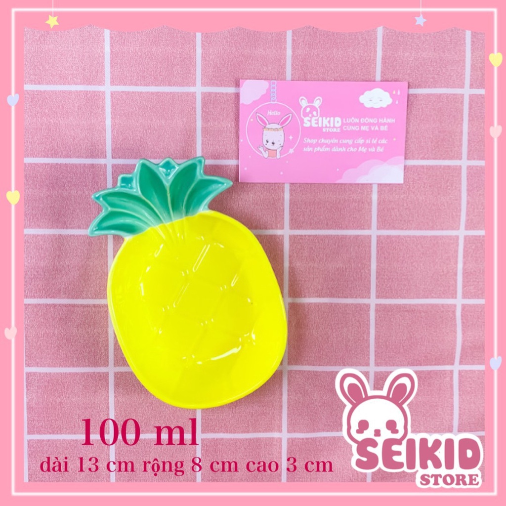 Bát Sứ Ăn Dặm Hoạt Hình Ngộ Nghĩnh Cho Bé Màu Vàng 50-200ml Seikid Store