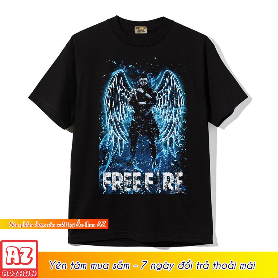 Áo thun nam free fire alok 3d màu đen phong cách thái lan M2935