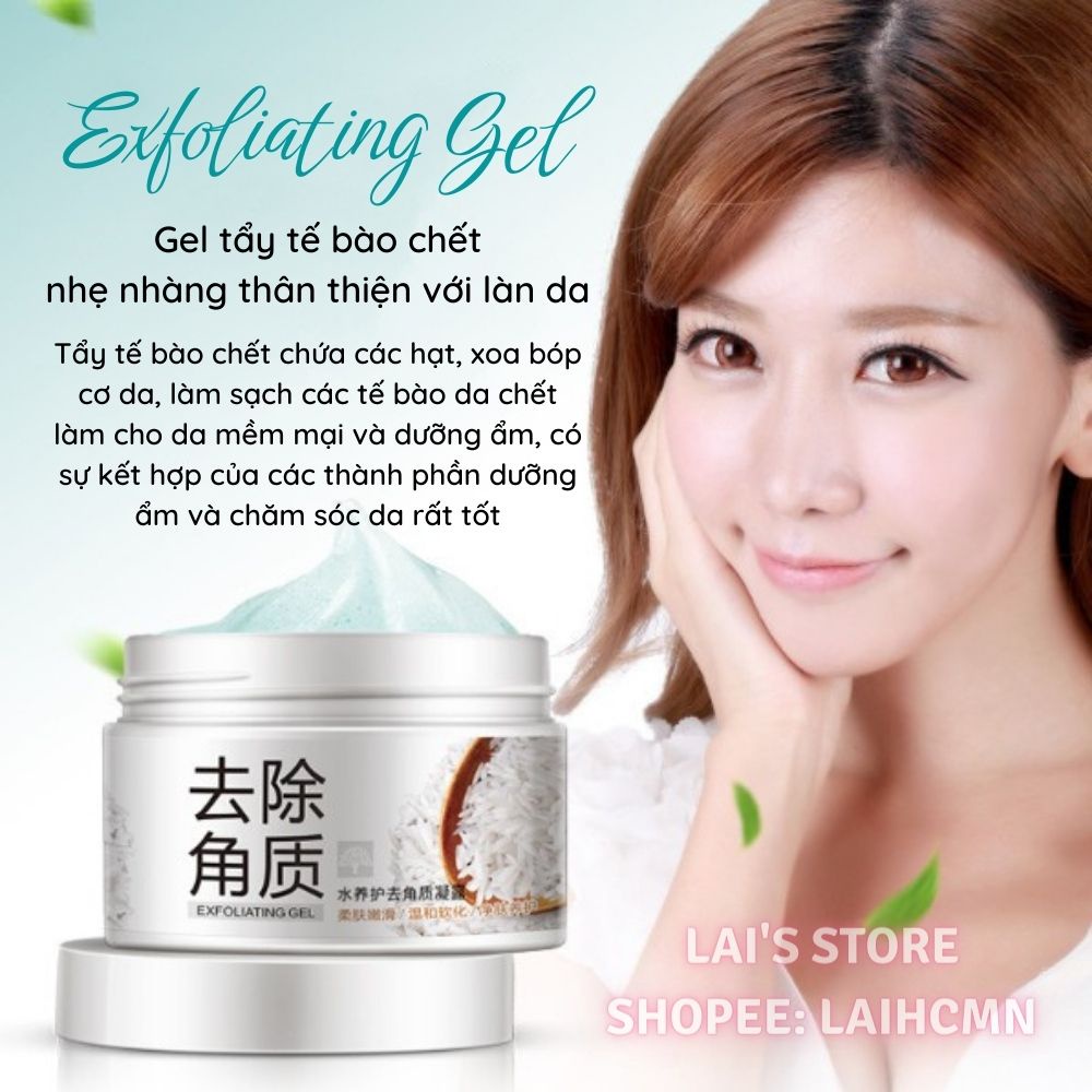 Tẩy Tế Bào Chết Gạo Bioaqua (140g) Dưỡng Ẩm, Sạch Sâu, Mềm Mịn, Sáng Da, Mờ Vết Thâm, Se Khít Lỗ Chân Lông Chính Hãng