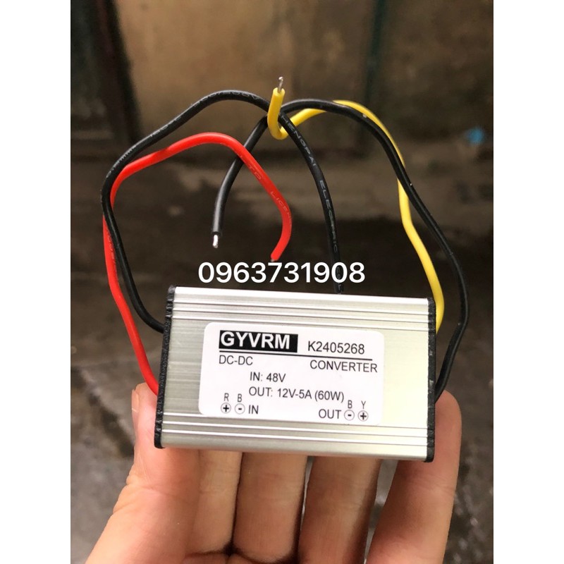 Mạch hạ áp 48V xuống 12V 5A chống nước