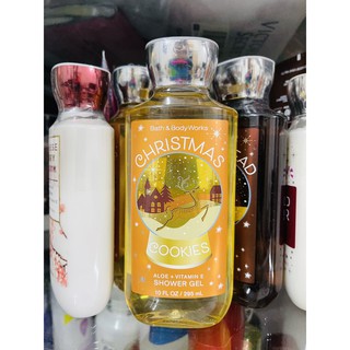 Gel tắm bath and body works christmas cookies aloe vitamin e 295ml.