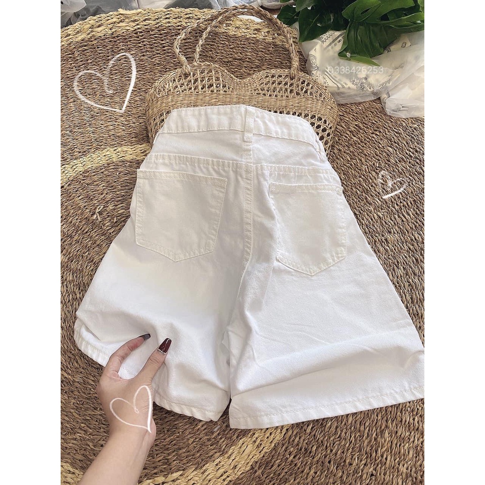 [ĐỦ 5 MÀU] Quần Jeans Nữ AIORI Quần Ngố Lửng Ống Rộng Cạp Cao Dáng Chữ A Chất Jeans Cotton Thoáng Mát, Mềm Mịn, Lai Cuốn