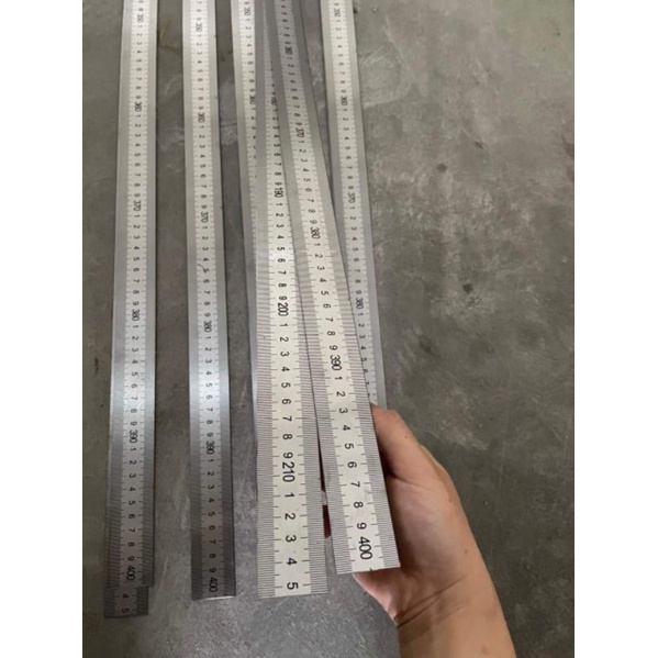 Thước lá inox máy cắt nhôm, thước không gỉ loại đẹp dài 4m