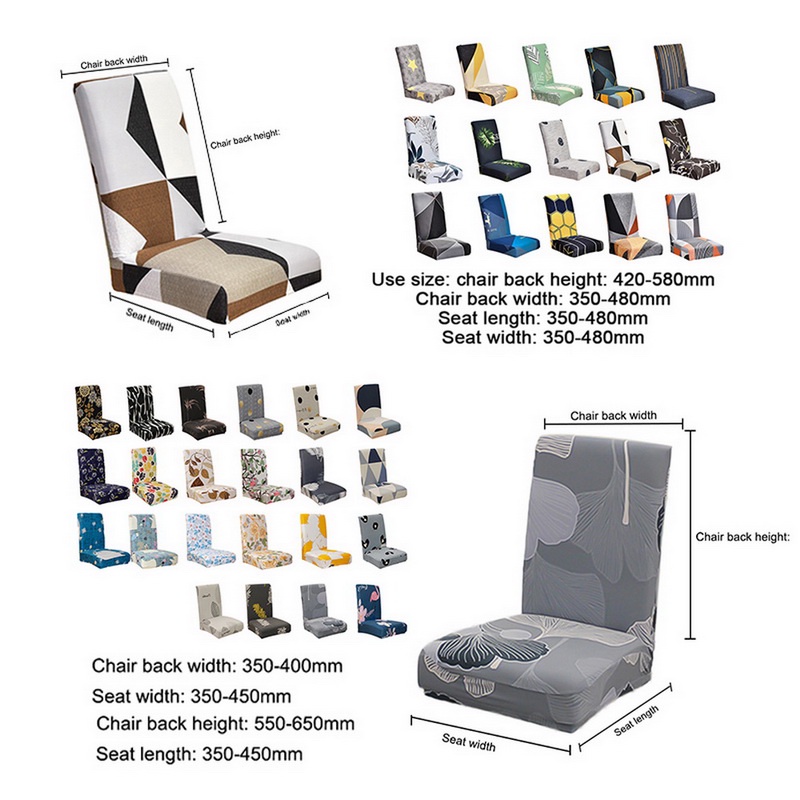 Vỏ Bọc Ghế Dệt Kim Co Giãn Cao Chống Bẩn Tháo Rời Được Dành Cho Trang Trí Nhà Cửa / Tiệc Cưới