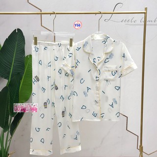 Pijama Lụa Cộc Tay Cao Cấp Y56