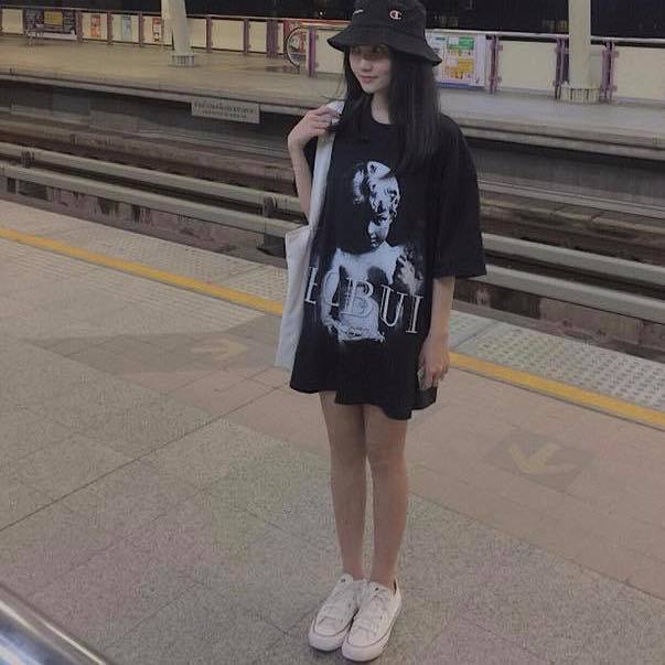 Áo thun BOBUI saigon ANGEL STAFF nam nữ unisex form rộng cổ tròn tay lỡ bigsize  T102