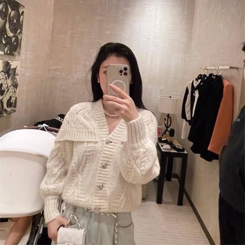 Áo khoác len cardigan thiết kế trùm tay cúc tim Ulzzang tiểu thư sang chảnh cao cấp siêu xinh ❤️