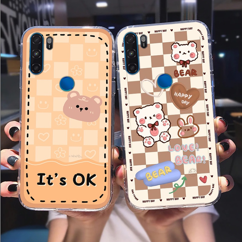 Ốp lưng Vsmart Active 1 / Active 1 Plus / Active 1+ / Active 3 trái tim hình gấu cute cá tính, giá rẻ, cực bền