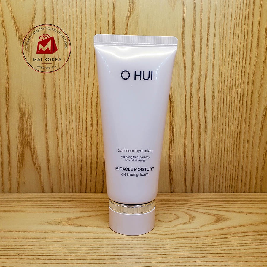 Sữa rửa mặt OHUI hồng Miracle Moisture Cleansing Foam tách set