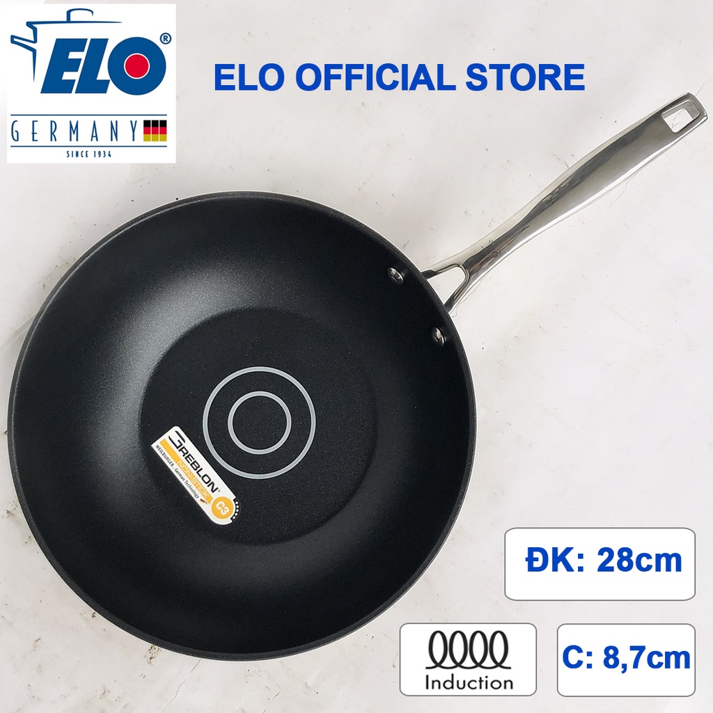 Chảo Chống Dính BếpTừ Sâu Lòng ELO SMART COLLECTION 28cm hàng chính hãng