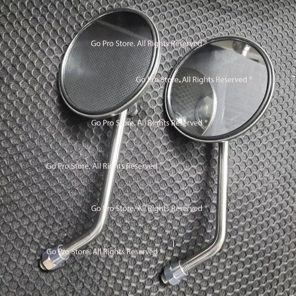 Gương Chiếu Hậu KIỂU VESPA TRÒN PHẲNG Chân Kính 10 Ly