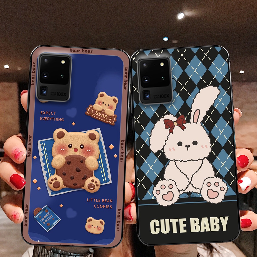 Ốp lưng Samsung S20 / S20 Plus / S20+ / S20 FE / S20 Ultra in hình cute, chú gấu thể thao tinh nghịch cực đáng yêu
