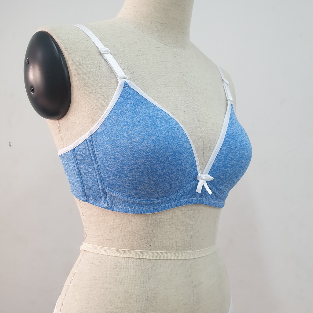 Áo Ngực Thun Lụa Cotton Không Gọng Miley Lingerie BRW06015