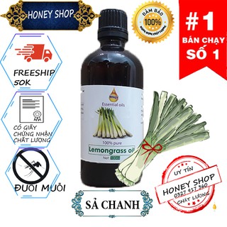 Tinh dầu 100% Nguyên Chất Sả Chanh 100ml có chứng nhận
