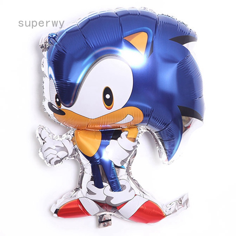 Bộ 15 Bong Bóng Hình Nhím Sonic Hoạt Hình Trang Trí Tiệc Sinh Nhật Cho Bé