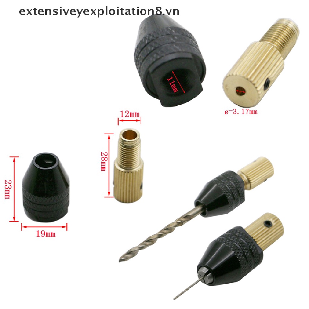 Đầu Kẹp Mũi Khoan Mini Cố Định Kích Thước 2.3 / 3.17mm Chuyên Dụng
