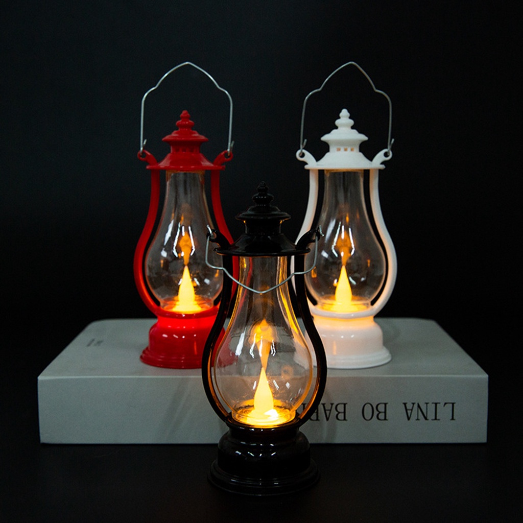 Lồng Đèn LED Điện Tử Cầm Tay Tiết Kiệm Điện Không Thấm Nước Phong Cách Retro