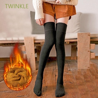 Twinkle Girls 'Leg Boots Cotton Len Dày Mùa Đông Over-the-Knee Tất Cao Cấp Vớ Nữ / Nhiều Màu