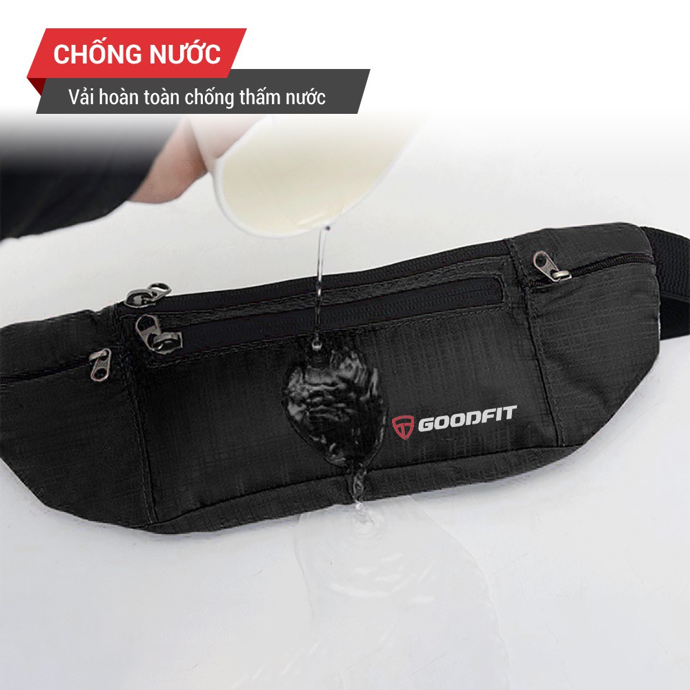 Đai chạy bộ, túi đeo hông chạy bộ đựng điện thoại chống nước GoodFit GF108RB tiện lợi