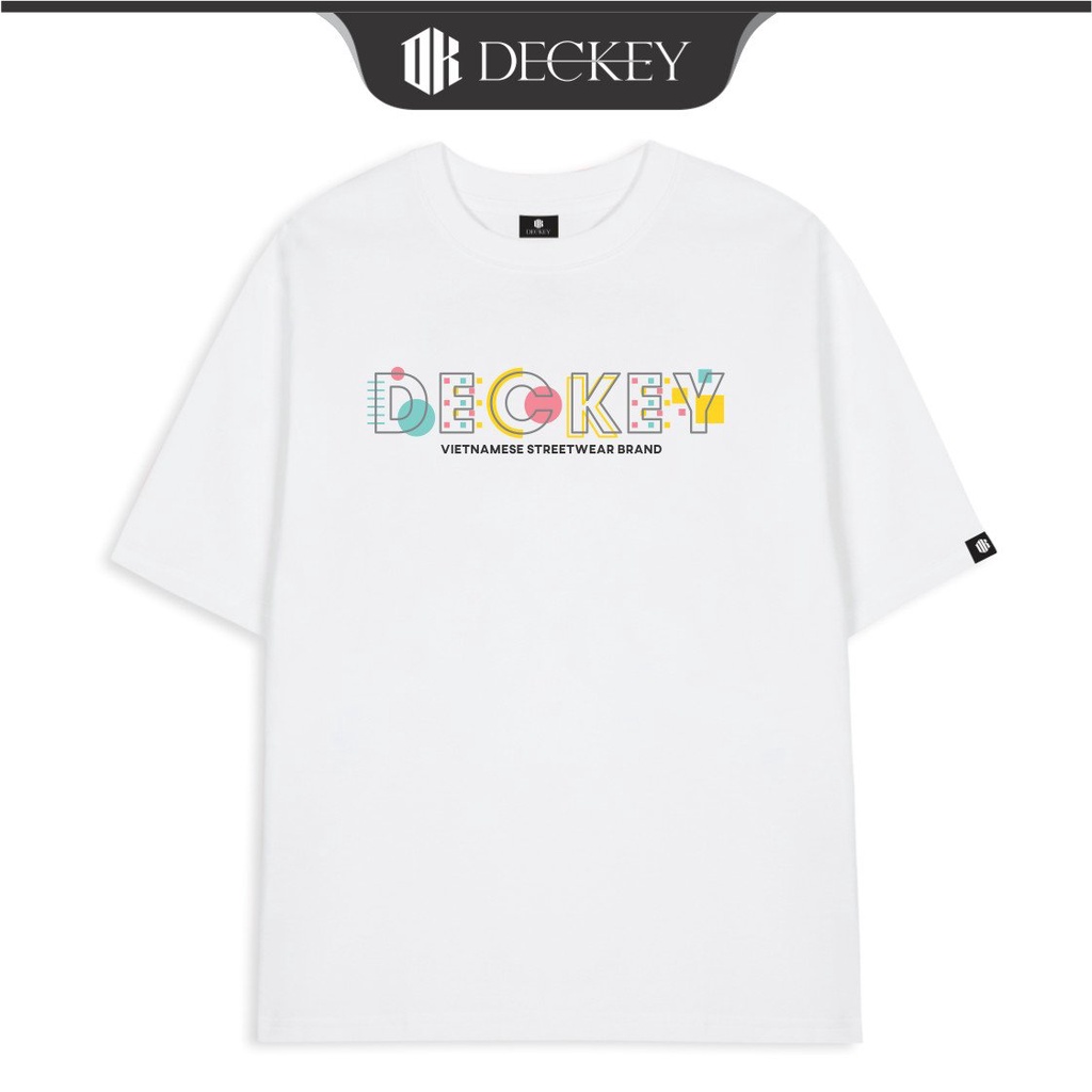 Áo Thun Cotton Unisex Nam Nữ Form Rộng Local Brand DECKEY BLOCK LETTERS
