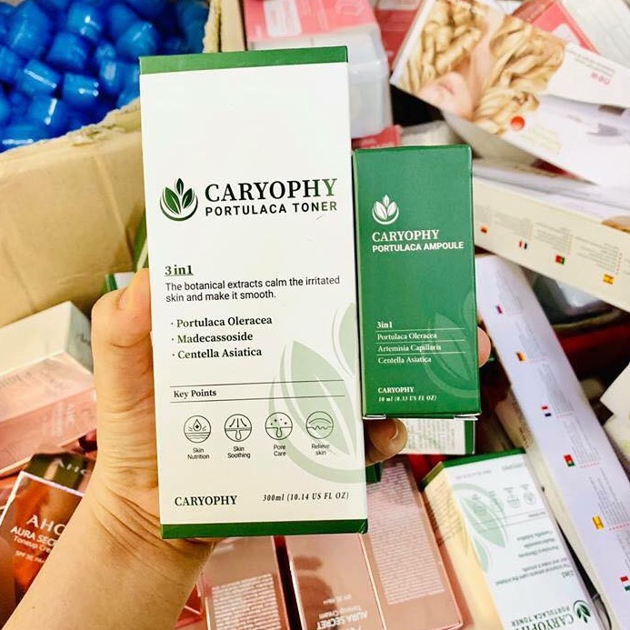 👑 L&G 💄 Caryophy Portulaca Toner  + Serum Caryophy Portulaca Ampoule