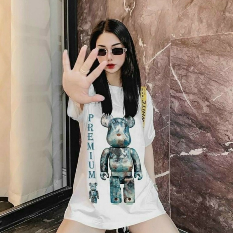 Áo thun tay lỡ form rộng unisex oversize HELES, áo phông nam nữ đẹp ulzzang GẤU PREMIUM H30