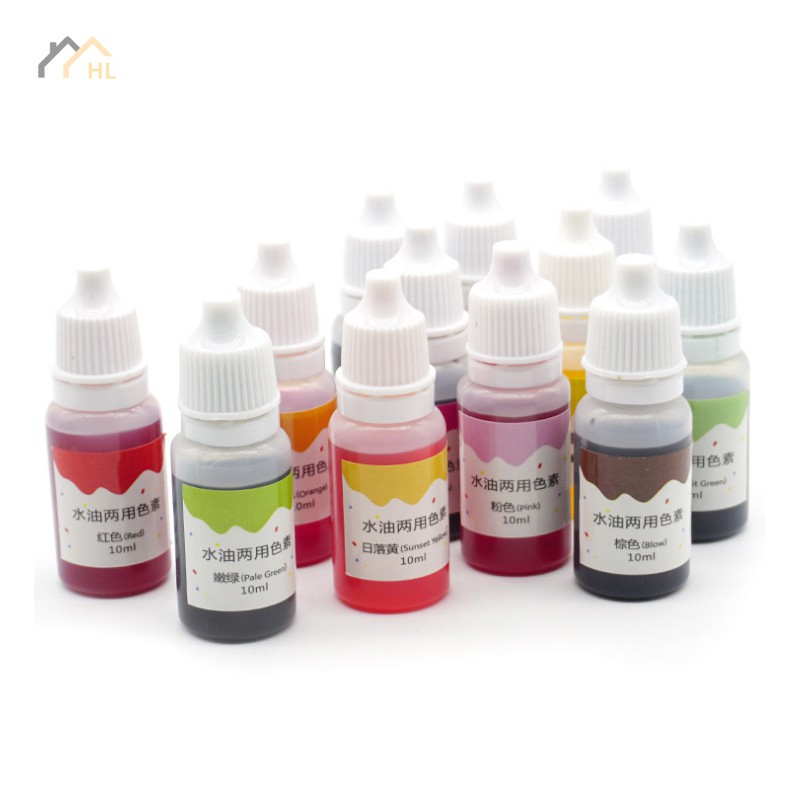 Leader 10ml Handmade Soap Dye Pigments Base Color Liquid Pigment DIY Manual Soap Colorant Tool Kit