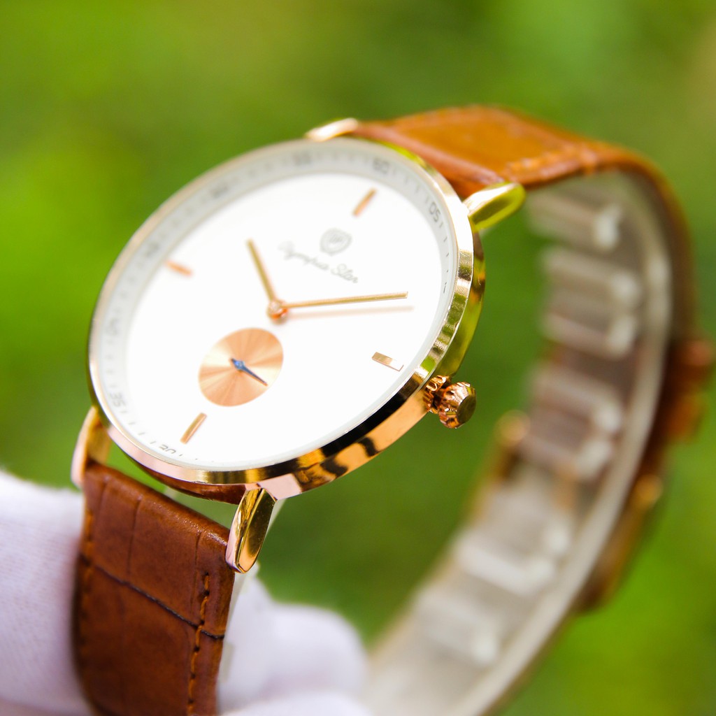 Đồng Hồ Nam OP02 Dây Da Màu Nâu Cao Cấp Mặt Kính Chống Xước, Chống Nước BH Hãng 12 Tháng | BigBuy360 - bigbuy360.vn