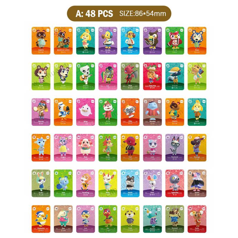 SERIES 5 - Thẻ Amiibo NFC UV Cán Mờ Game Animal Crossing Horizons Trên Hệ Máy Nintendo Switch