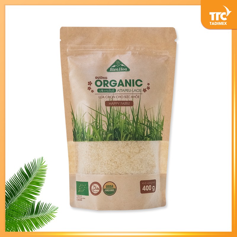 Đường Organic Biên Hòa túi 400g