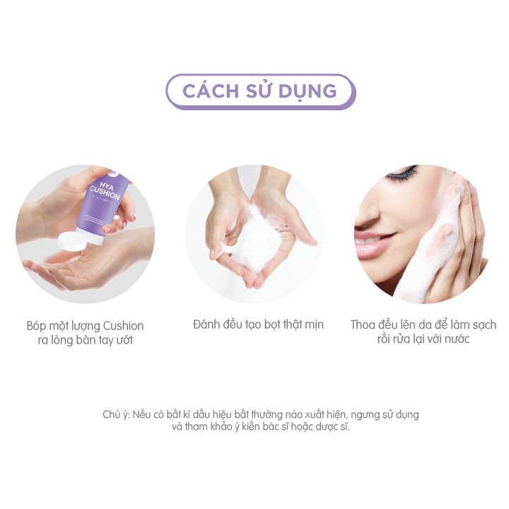 Sữa rửa mặt tạo bọt dưỡng ẩm da Cathy Doll Hya Cushion Facial Foam Cleanser 120ml