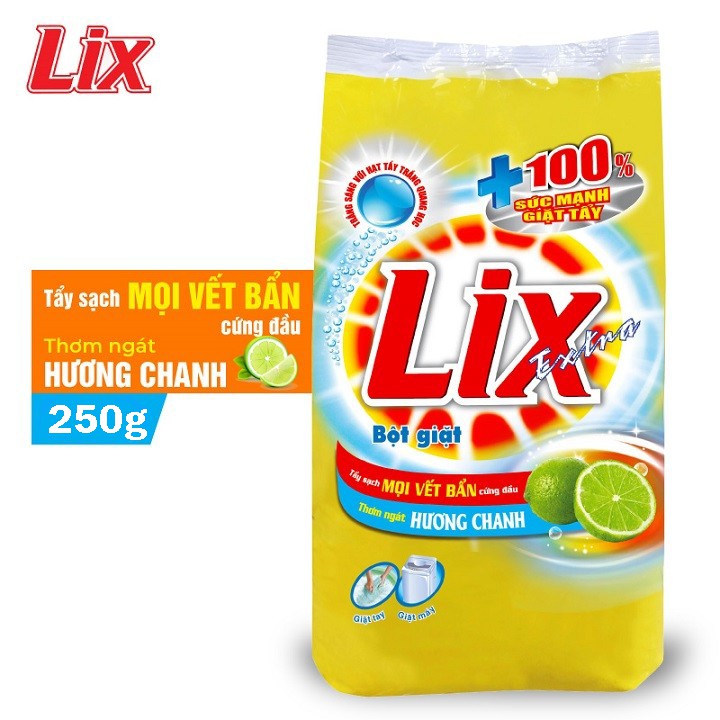  [FreeShip HCM] Bột giặt Lix hương Chanh 300g - gói nhỏ tiện dụng