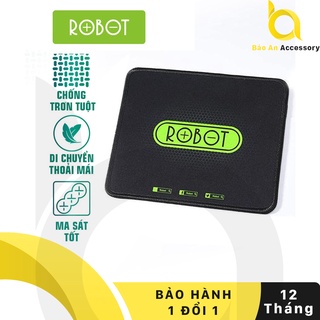 Tấm Lót Chuột Kiểu Dáng Gaming ROBOT RP01 Black - 22x18x0.2 Cm Di chuột mượt mà chuẩn xác