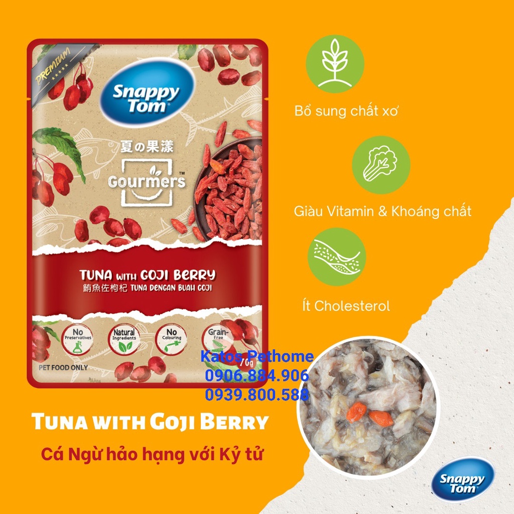 Pate mèo Snappy Tom Goumers gói 70g