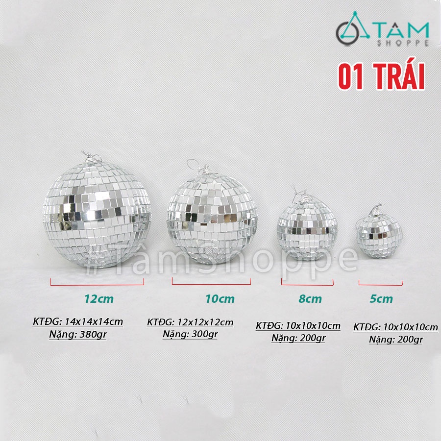 Trái châu kính lấp lánh trang trí noel X-TRCH-21