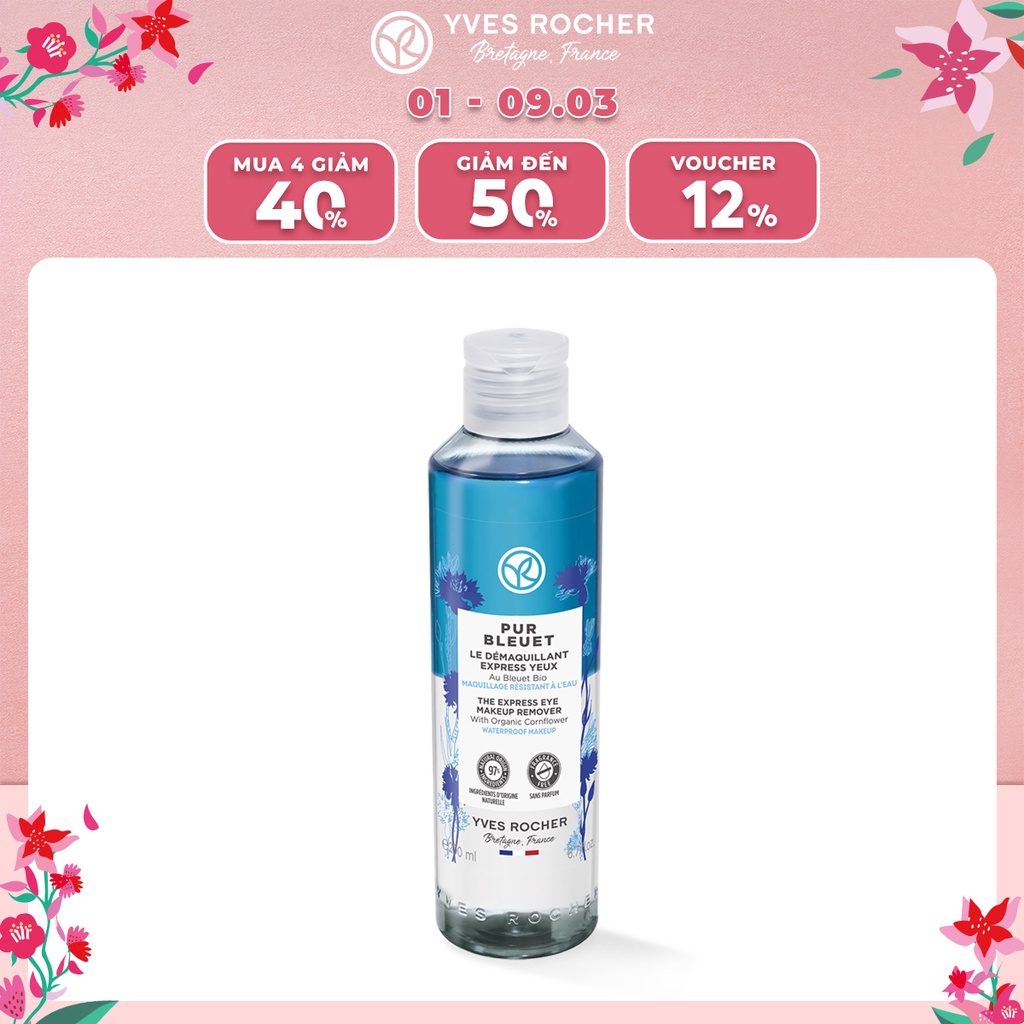 Tẩy trang dịu nhẹ Yves Rocher Pur bleuet - Express Eye Makeup Remover 200ml