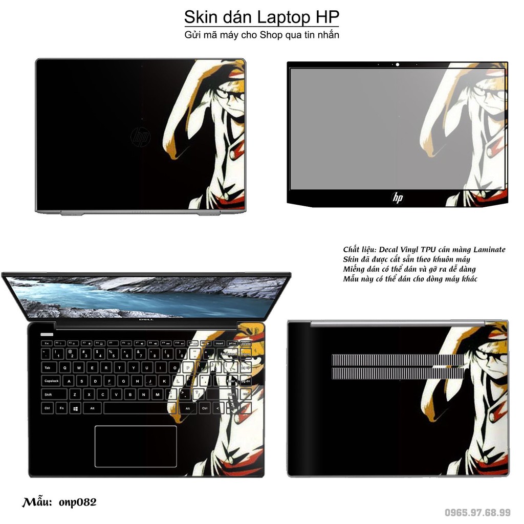 Skin dán Laptop HP in hình One Piece nhiều mẫu 7 (inbox mã máy cho Shop)