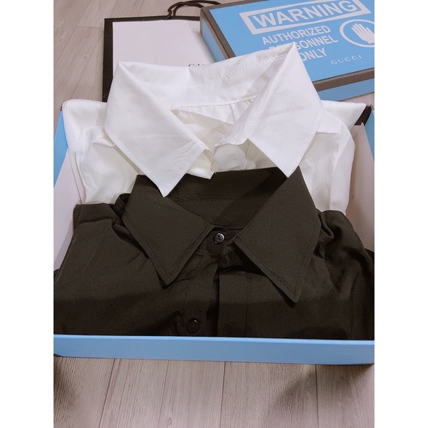 Sơ mi lụa đen dáng rộng Sơ mi trắng đen dáng thụng chất lụa