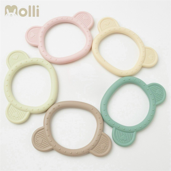 Gặm nướu hình gấu MOLLI - Gặm nướu silicon cho bé