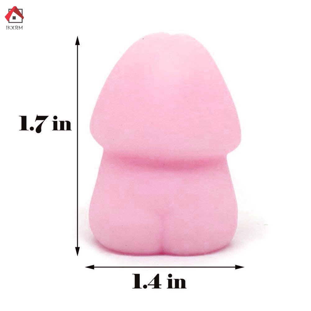 IKXRM 1/4/6/8/10pcs Small Mochi Ding Ding Focus Squeeze Toys Fool Joke Anti Pressure Gift