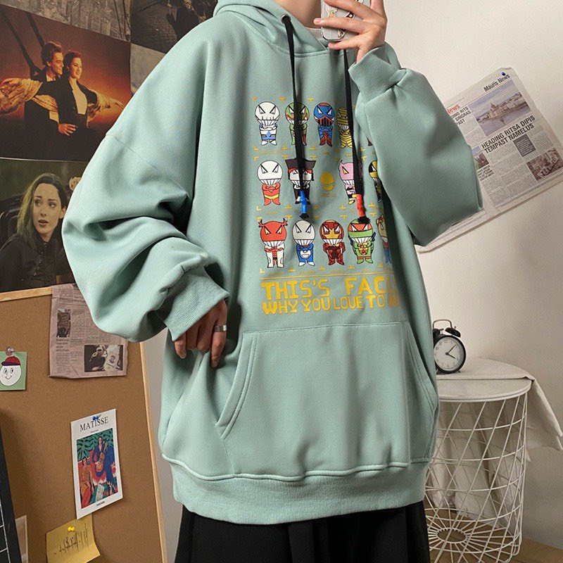 ÁO KHOÁC NỈ NAM HOODIE SIÊU NHÂN CỰC HÓT