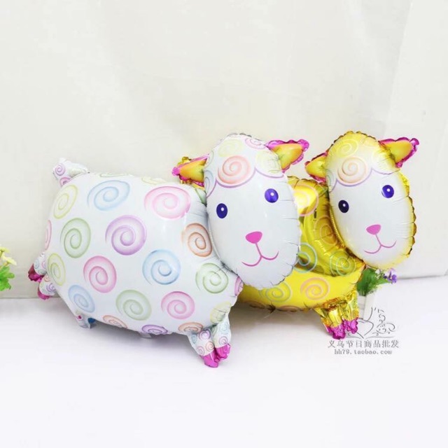 Bong bóng hình con dê ( màu trắng)