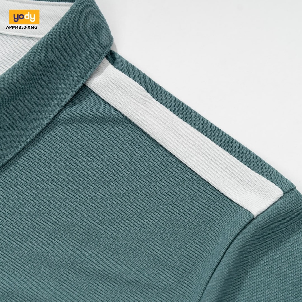 [Mã WABRYD50K giảm 10% đơn 250K] Áo polo nam YODY chất liệu vỏ hàu nam tính kháng khuẩn khử mùi APM4350 | BigBuy360 - bigbuy360.vn