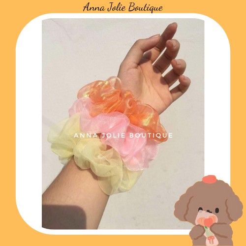 Cột tóc vải Scrunchies voan